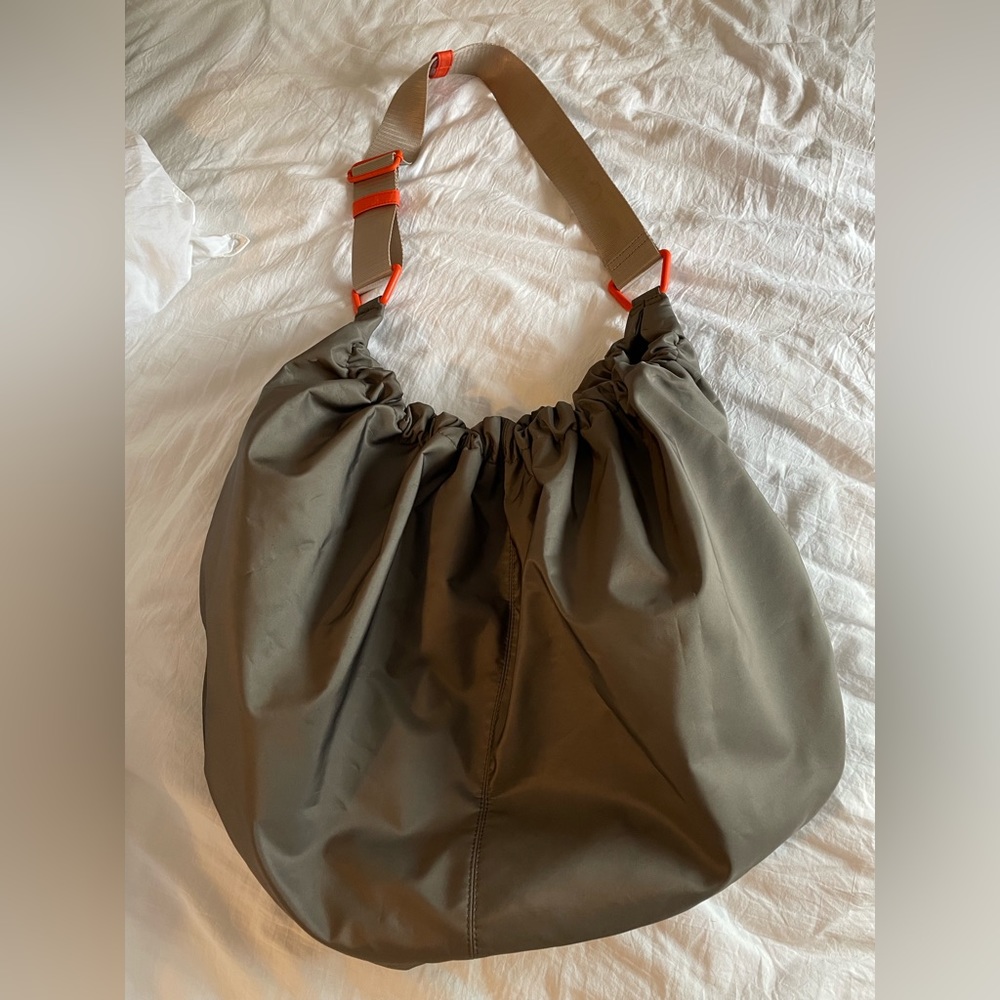 Ganni XXL recycled fabric hobo bag unisex